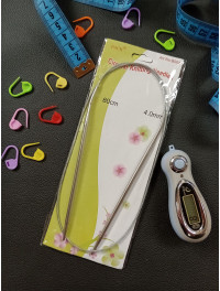 Спиці для в'язання металеві на троси No 4. Довжина 80 см.