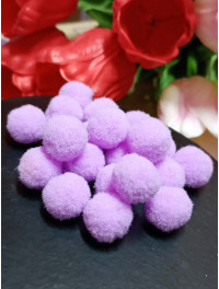 Помпони "Люкс" для творчості 1,5 см, 50 шт./фіолетовий