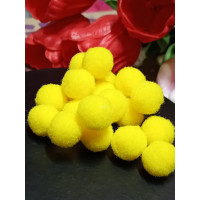Помпони "люкс" для творчості 1,5 см, 50 шт./жовтий