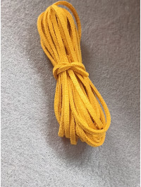 Шнур замшевий/ширина 3 мм/гірчичний/3 метри