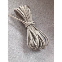 Шнур замшевий/ширина 3 мм/сірий/3 метри