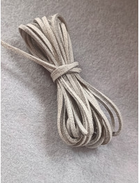 Шнур замшевий/ширина 3 мм/сірий/3 метри