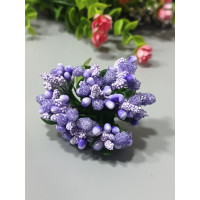 Тычинка "незабудка"/ бузковый/ цена за букет 12 веточек