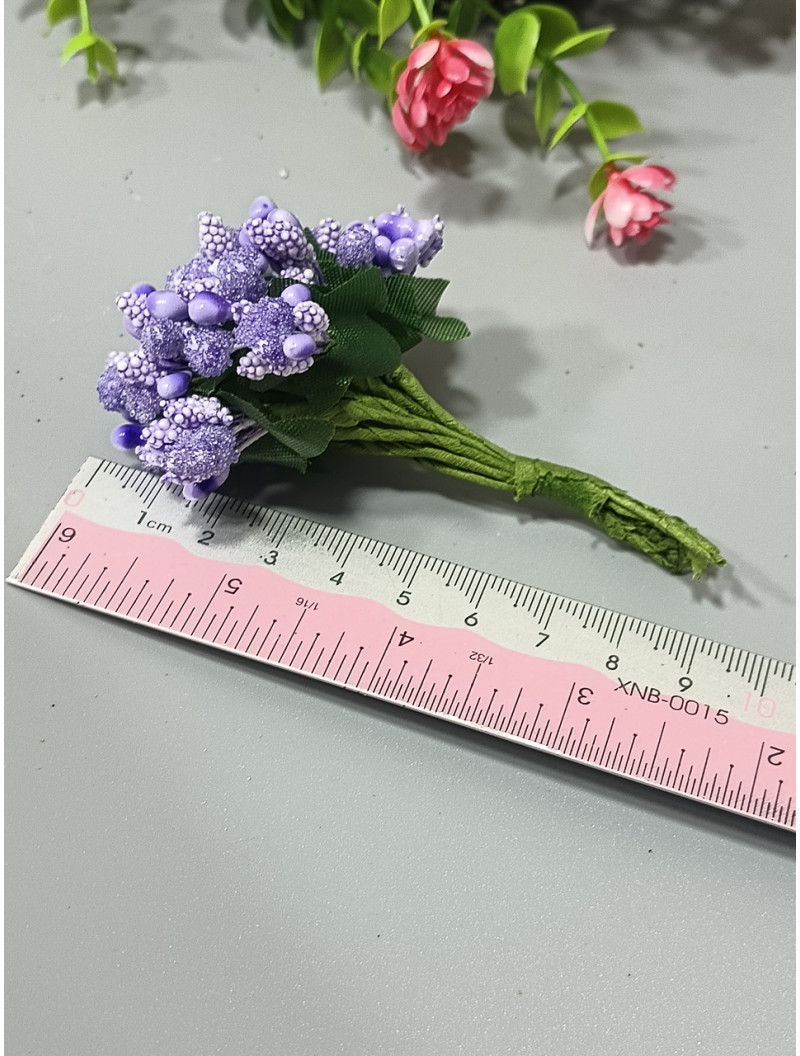 Тычинка "незабудка"/ бузковый/ цена за букет 12 веточек