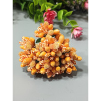 Тичинка "незабудка"/жовтогарячий світлий/ ціна за букет 12 гілочок