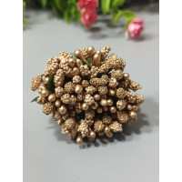 Тичинка "незабудка"/ золото/ ціна за букет 12 гілочок