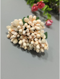 Тичинка "незабудка"/бежевий/ ціна за букет 12 гілочок