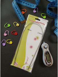 Спиці для в'язання металеві на троси No 2. Довжина 80 см.