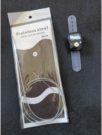 Спиці для в'язання металеві на троси No 2. Довжина 80 см.