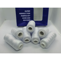 (1 шт). Нитка 40/2 Super. Цвет белый. 400 ярдов