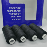 (10 шт.). Нитка 40/2 Super. Колір чорний. 400 ярдів В уп. 10 бабинок.