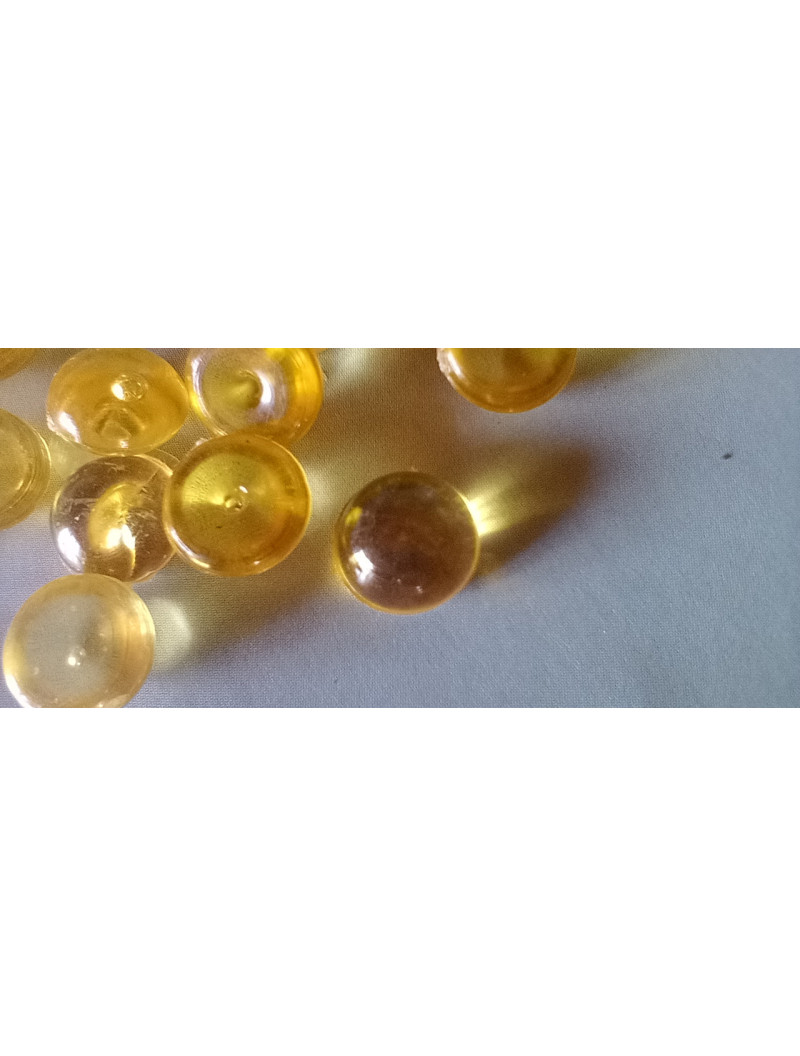 Бусяна "крапля роси". Розмір — 7 мм. Паковання — 5 грам (приб.40 шт.) Колір — жовтий