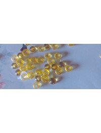 Бусяна "крапля роси". Розмір — 7 мм. Паковання — 5 грам (приб.40 шт.) Колір — жовтий