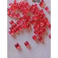 Бусяна "крапля роси". Розмір — 7 мм. Паковання — 5 грам (приб.40 шт.) Колір — червоний