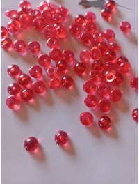 Бусяна "крапля роси". Розмір — 7 мм. Паковання — 5 грам (приб.40 шт.) Колір — червоний