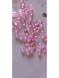 Бусяна "крапля роси". Розмір — 7 мм. Паковання — 5 грам (приб.40 шт.) Колір рожевий