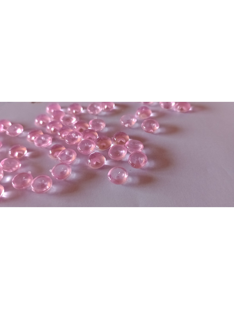 Бусяна "крапля роси". Розмір — 7 мм. Паковання — 5 грам (приб.40 шт.) Колір рожевий