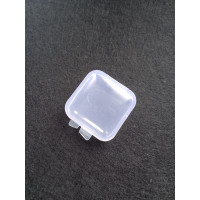 Органайзер бокс. Розмір 3,5×3,5×1,7 см. Прозорий.