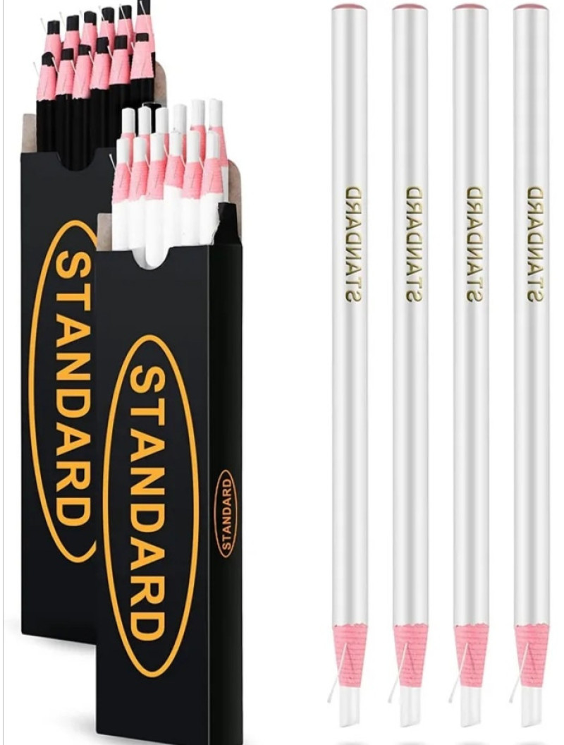 Олівець для тканини. Портновський олівець. Колір білий