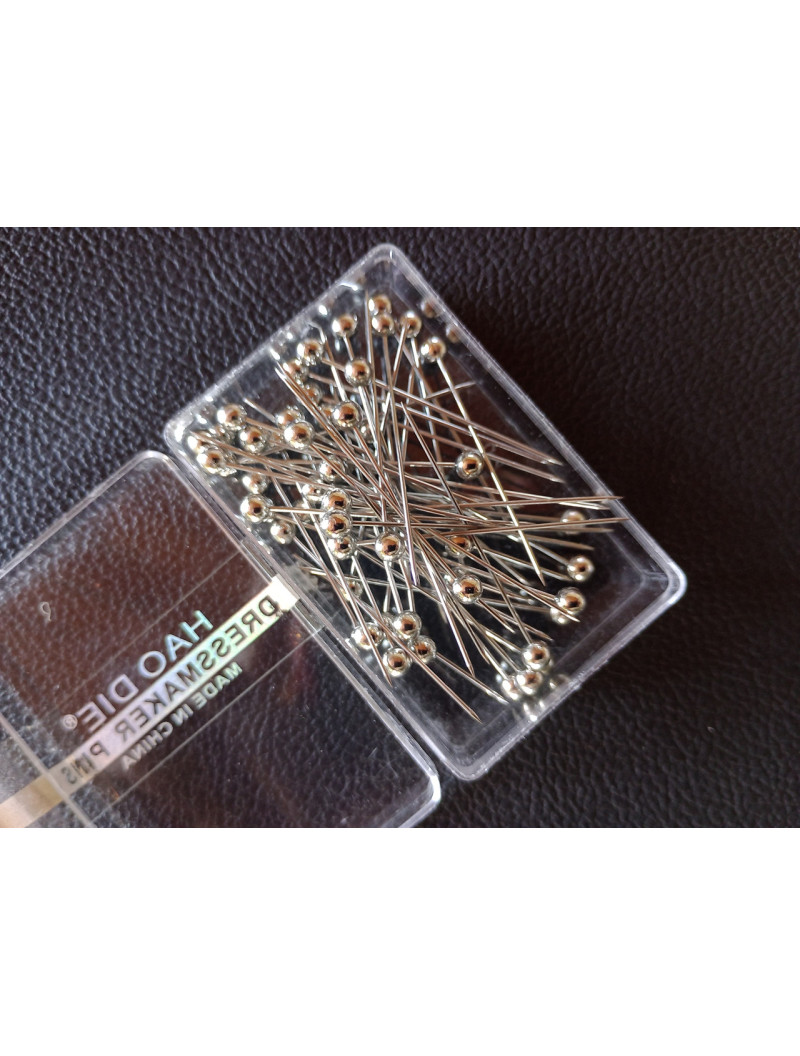 Булавки портновський з кулькою (срібло)/довжина — 3,5 см/ Паковання 50 шт.