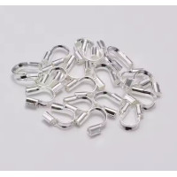 Протектори гіпоалергенні сплав/5 шт./5 мм/срібло/