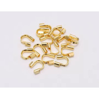 Протектори гіпоалергенні сплав/5 шт./5 мм/маленьке золото/