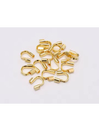 Протектори гіпоалергенні сплав/5 шт./5 мм/маленьке золото/