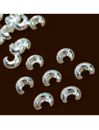 Кримпи гіпоалергенні сплав/5 шт./5 мм/срібло