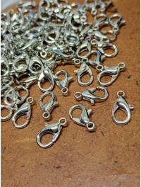 Замок лобстер/Неіржавка сталь/12 мм/5 шт.