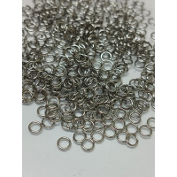 Соединительные кольца с нержавеющей стали. Размер 4 мм. Упаковка 20 шт.