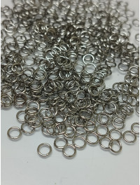 З'єднувальні кільця з нейржавіючої сталі. Розмір 4 мм. Паковання 20 шт.