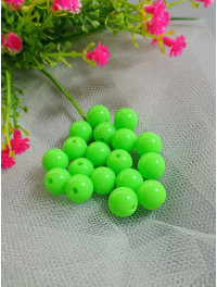 Акрилові намистини/10 мм/ салатовий
