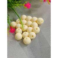 Акрилові намистини/10 мм/ молочний