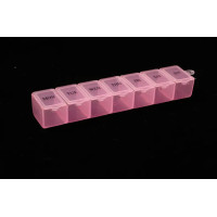 15х3x2 см органайзер, тиждень — рожева