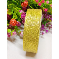 Стрічка парча/2.5 см/ Золото/23 метри