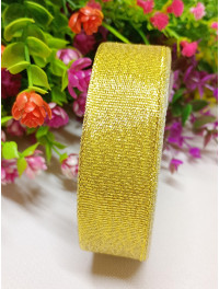 Стрічка парча/2.5 см/ Золото/23 метри