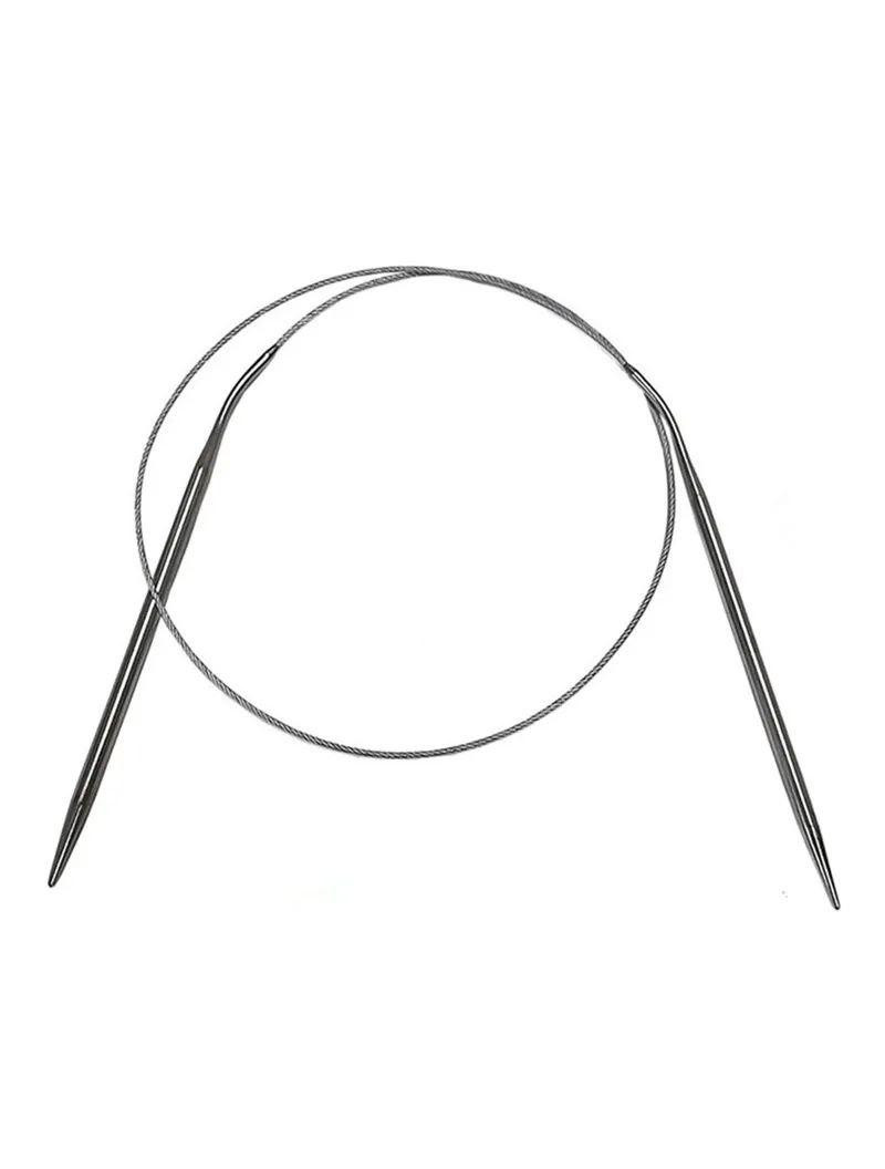 Набір кругових спиць на тросику 43 см 11 шт в пеналі