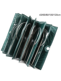 Набір кругових спиць на тросику 43 см 11 шт в пеналі