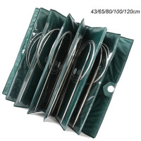 Набір кругових спиць на тросику 65 см 11 шт в пеналі