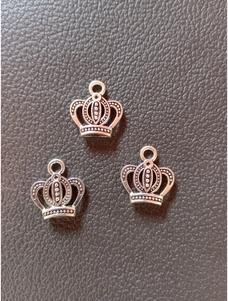 Підвіска "корона". Розмір — 15*17 мм. Метал. Колір — срібло.