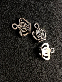 Підвіска "корона". Розмір — 15*17 мм. Метал. Колір — срібло.