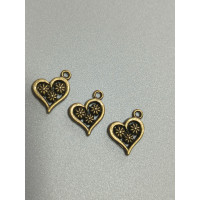 Підвіска "серце"/1,2×1,6 см/бронза