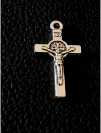 Металева підвіска "хрест".  Розмір — 21*12 мм. Колір — срібло. Ціна вказана за 1 шт.