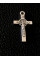 Металева підвіска "хрест".  Розмір — 21*12 мм. Колір — срібло. Ціна вказана за 1 шт.