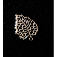 Металева підвіска "лист".  Розмір — 24*20 мм. Колір — срібло. Ціна вказана за 1 шт.