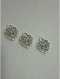 Підвіска "серце"/1,3×1,6 см/ сталь