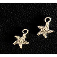 Металлическая подвеска "морская звезда" Размер -12*12мм. Цвет - серебро. Цена указана за 1 шт