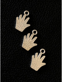 Металева підвіска. "ладушка" Розмір — 17х12 мм. Колір — срібло. Ціна вказана за 1 шт.