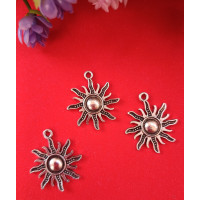 Металлическая подвеска.   Размер - 26*22 мм. Цвет - серебро. Цена указана за 1 шт