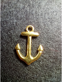 Металева підвіска.   Розмір — 21×15 мм. Колір — золото.  Ціна вказана за 1 шт.